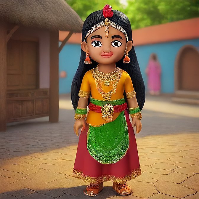 3D cartoon character art